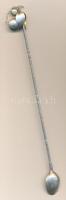 Díszes ezüst (Ag) koktél kanál ~20gr