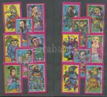 428db klf kínai gyufásdoboz sorozatokkal 5db kis albumban