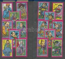 428db klf kínai gyufásdoboz sorozatokkal 5db kis albumban