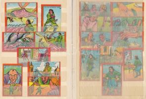 428db klf kínai gyufásdoboz sorozatokkal 5db kis albumban