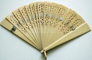 cca. 1900 Színházi legyező / fan 16cm