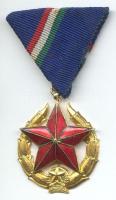 ~1970. "Közbiztonsági Érem" arany fokozata a rendőrség tagjai részére mellszalaggal T:2