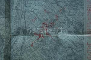 cca: 1910 Magyar Királyi Honvéd Térképészeti Intézet: Szeged és Szöged, Újpest 2 db katonai térkép. ...