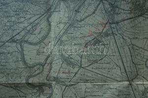 cca: 1910 Magyar Királyi Honvéd Térképészeti Intézet: Szeged és Szöged, Újpest 2 db katonai térkép. ...