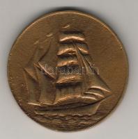 Litvánia "Klaipéda" modern nagyalakú bronzplakett