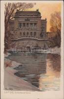 Leipzig Schwanenteich litho s: Paul Hey