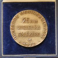 1973 "Dr. Orovecz Béla Országos Mentőszolgálat 25 éves jubileuma emlékére" Br piefort emlé...