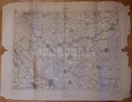 cca.1900 Magyar Királyi  Térképészet:Sarkad, Pápa 2db katonai térkép. 62x43cm Hadműveleti jelekkel, ...