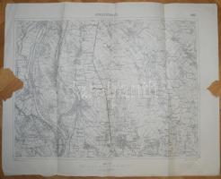 cca.1900 Magyar Királyi Honvéd Térképészeti Intézet: Arad és Perjámos ill. Kunszentmiklós 2db  katonai térkép. 62x43cm , Szakadásokkal. / Military maps