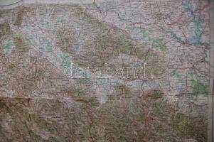 cca.1900 M. Kir. Állami Térképészeti Intézet: Zagrab (Zágráb) 1db színezett katonai térkép. 50x42cm ...