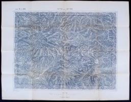 cca.1895 K.u K. militär- geographisches Institut: Dettva und Libethen 1db katonai térkép. 62x43 Jó állapotban./ Military map