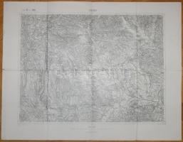 cca.1895 K. u. K. militär- geographisches Institut: Losoncz 1db katonai térkép. 62x43 Jó állapotban./ Military map