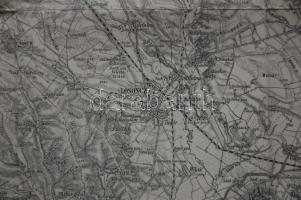 cca.1895 K. u. K. militär- geographisches Institut: Losoncz 1db katonai térkép. 62x43 Jó állapotban....