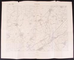 cca.1895 K. u. K. militär- geographisches Institut: Szerb-Ittebe 1db katonai térkép. 62x43 Jó állapotban./ Military map