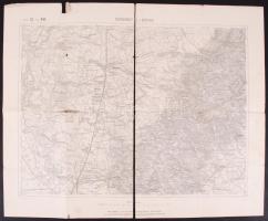 cca.1895 K. u. K. militär- geographisches Institut: Maros-Vásárhely, Dürnkrut und Bösing 2db katonai...
