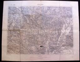 cca.1895 K. u. K. militär- geographisches Institut: Vukovár,Szászrégen, Quellengebiet der Gran (Gara...
