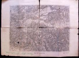 cca.1895 K. u. K. militär- geographisches Institut: Vukovár,Szászrégen, Quellengebiet der Gran (Gara...