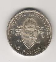 1938. "Szt. István" 5P ezüst T:1/2+