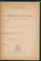 Ascher Oszkár: A versmondás művészete. Művelt Nép Könyvkiadó, Budapest, 1953. 108p. Félvászon kötésb...