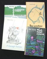 1980-1983. 4 db horgásztörténet, elbeszélések, leírások: Horgászoknak a Tiszáról, A kacagó harcsa, Vízi zenebona, Vizek halak emberek.