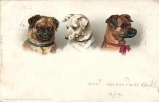 1899 Dogs litho (EK)