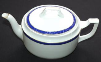 Hüttl Tivadar kir. udvari szállító festett Epiag porcelán teás kancsó / Epiag Hüttl Tivadar chinaware tea-jug 14cm