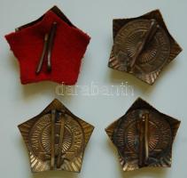 DN. "Katonai és Politikai Kiképzésben Kiváló" jelvény arany fokozata (4x) T:2,2-,3