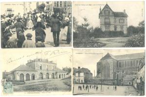 Franciaország 157 régi és 15 modern képeslap, érdekes vegyes anyag