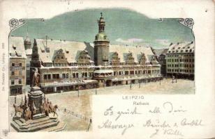 Leipzig Town hall, litho