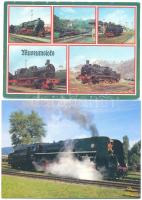 Külföldi vasutak - 15 db megíratlan, színes modern képeslap