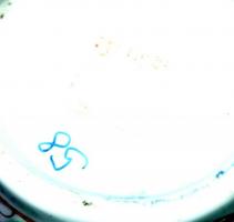 Kézzel festett nagyméretű jelzett kínai porcelán váza hibátlan állapotban /
Handpainted chinese chin...