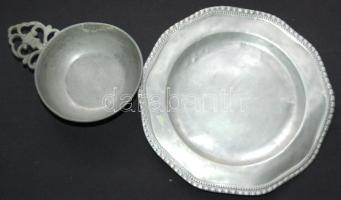 3db ón dísztárgy: kancsó, tálka, tálca