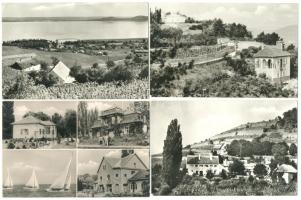 92 db  színes és fekete-fehér, modern balatoni képeslap