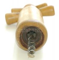 Régi fa dugóhúzó 17cm