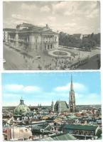 132 db színes és fekete-fehér, modern külföldi városképes lap