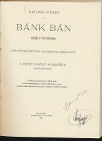 Katona József: Bánk Bán. Pesti Napló , 1899. Illusztrált, reprint  minikönyv 1977