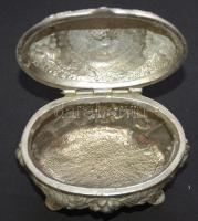 Szőlőkkel díszített ón ékszeres dobozka 15x10x10cm