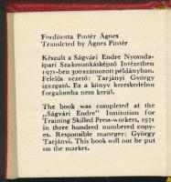 Paul Perret: Gutenbergtől a Klishographig. Budapest, 1971. Illusztrált, sorszámozott minikönyv