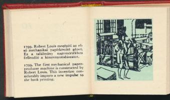 Paul Perret: Gutenbergtől a Klishographig. Budapest, 1971. Illusztrált, sorszámozott minikönyv