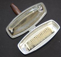 Régi morzsaszedő fa nyéllel 15x19cm