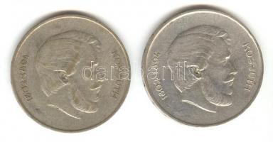 1947. 5Ft Ag "Kossuth" (2x) T:2-,3