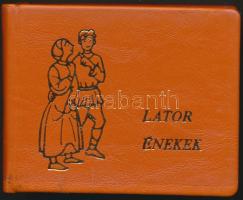 Lator énekek,  magyar költemények XVI-XVII. századból. Pátria Nyomda Budapest, 1981 Színes   illuszt...