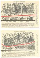 Magyar Sors - 14 darabos régi képeslap-sorozat