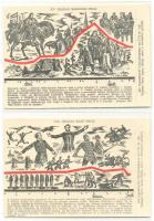 Magyar Sors - 14 darabos régi képeslap-sorozat