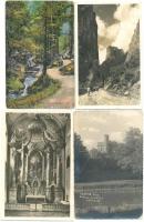 75 db régi, vegyes európai városképes lap, több határontúli magyar lappal