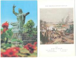 53 db megíratlan Japán képeslap, régi és modern vegyesen