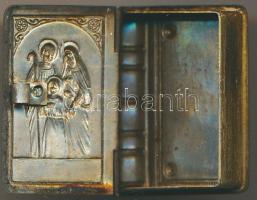 cca 1910 kis egyházi gyógyszeres fém dobooz