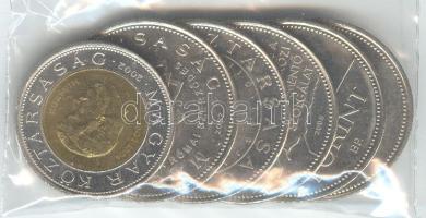 2002. 100Ft "Kossuth" + 2004-2007. 50Ft 5db klf emlékverete T:2