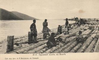 Volga, on a barge