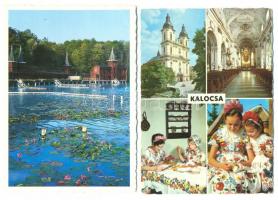 300 db színes, modern magyar városképes lap (Balaton és Budapest nélkül)